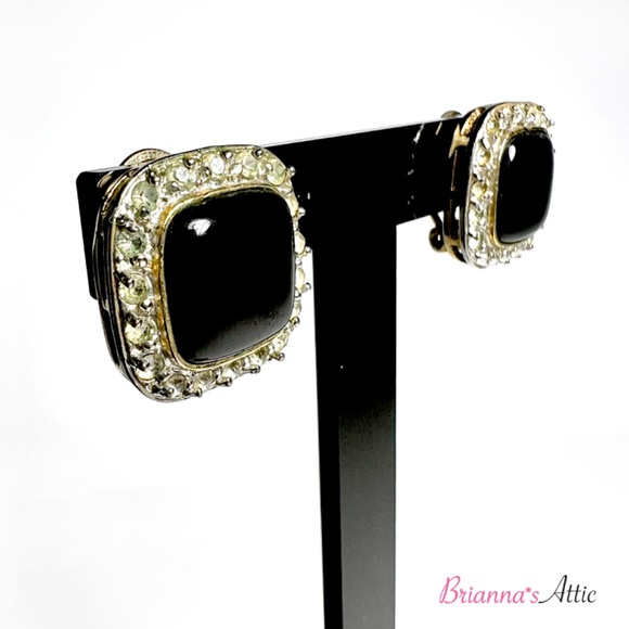 Elegant Rhinestone Decor Stud Earrings Daily Decoration For Women - Picture 5 of 8